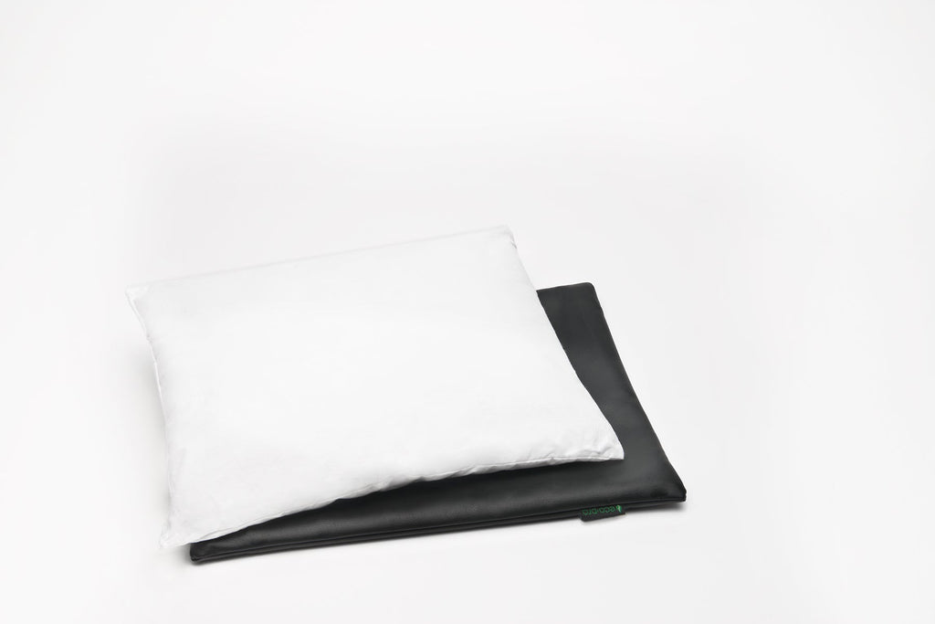 Classic Black/Stone Grey 2-Tone MINI Pillow Cover w/ Insert
